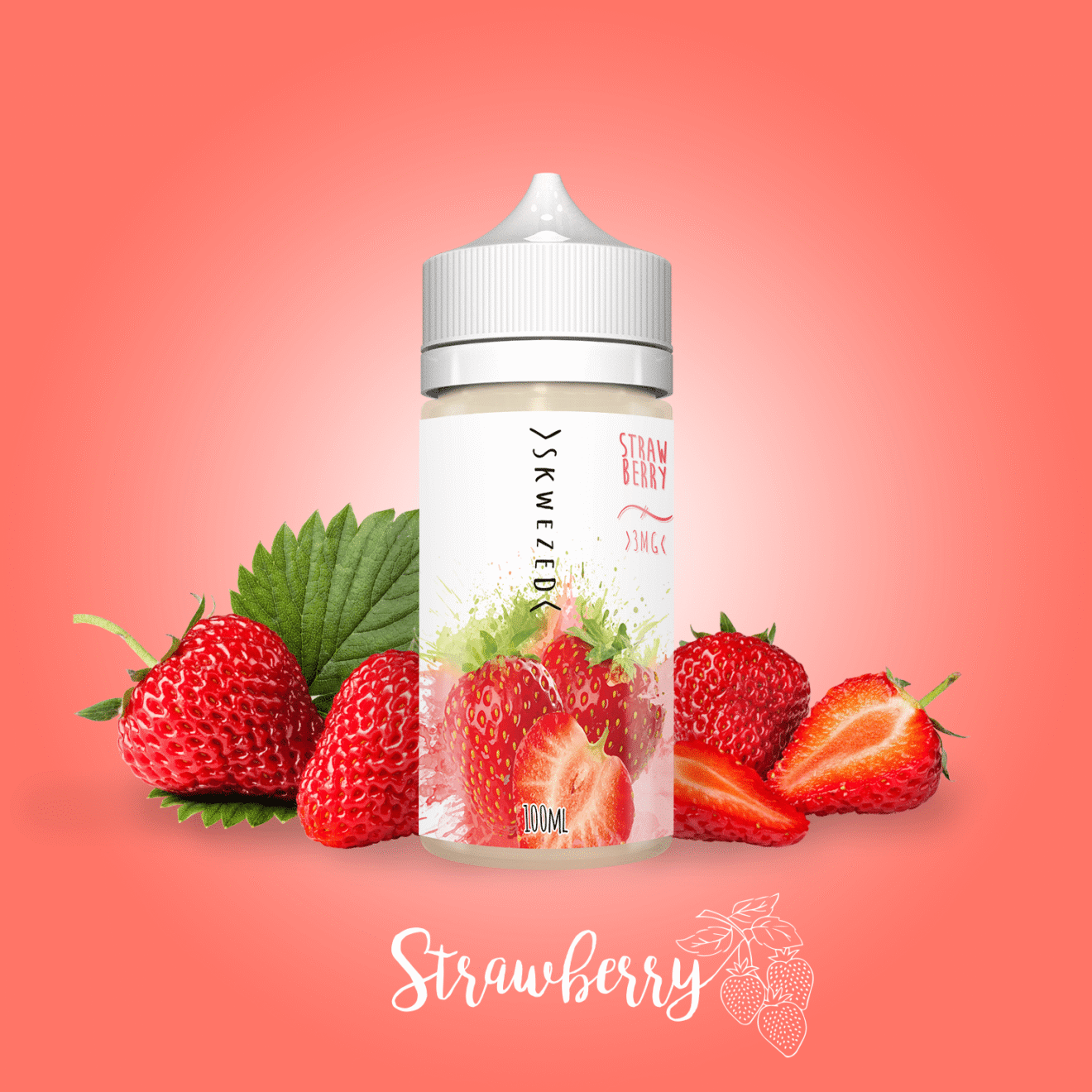 Skwezed Nic Base Series Strawberry Cigis Y Punto