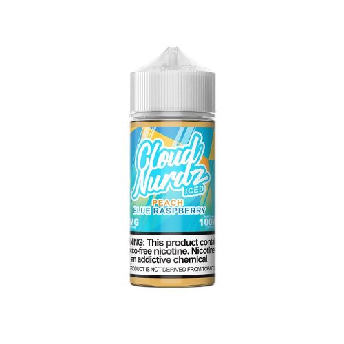 Cloud Nurdz Nic Base Ice Series Peach Blue Raspberry