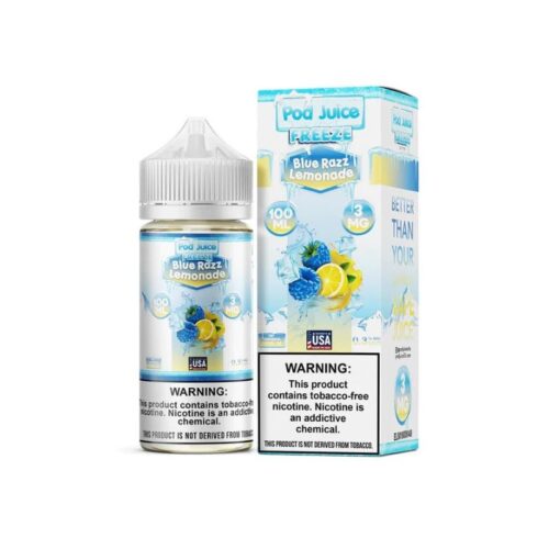 Pod Juice Nic Base Ice Series Blue Razz Lemonade Freeze