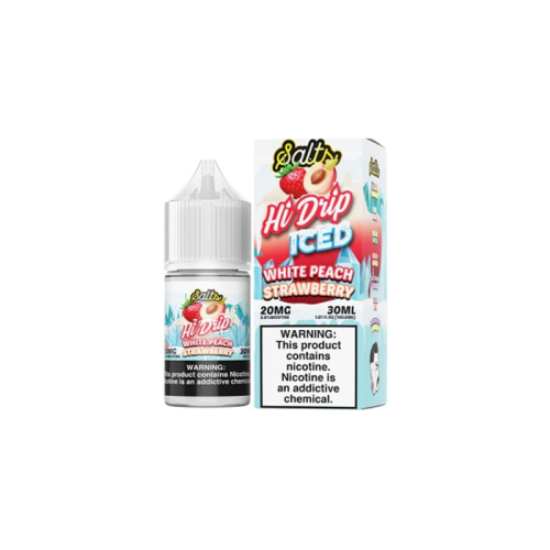 Hi Drip Salts Ice Series White Peach Strawberry Ice