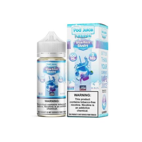 Pod Juice Nic Base Ice Series Blue Razz Slushy Freeze